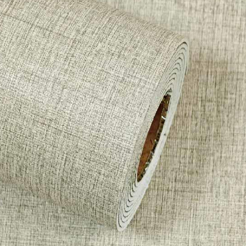 LKA-35 Теплый серый грубый льняной самоклеящийся настенный рулон из пенопласта LKA-35 Теплый серый грубый льняной самоклеящийся настенный рулон из пенопласта