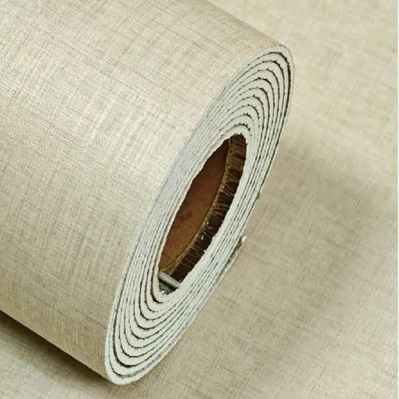 LKA-33 Самоклеящийся настенный рулон из натурального льна теплого тона с золотой нитью LKA-33 Самоклеящийся настенный рулон из натурального льна теплого тона с золотой нитью